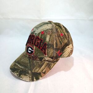 UGA Bulldogs Camo Hat University of Georgia Adjustable Cap NCAA College 6 Panel
